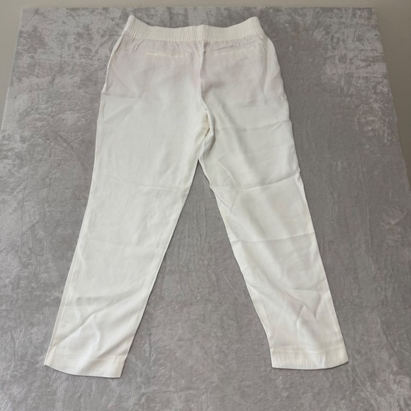 NWT $138‎ Lilly Pulitzer Women's Alaura Pull On Elastic Pants Large Ivory Resort - Picture 2 of 10